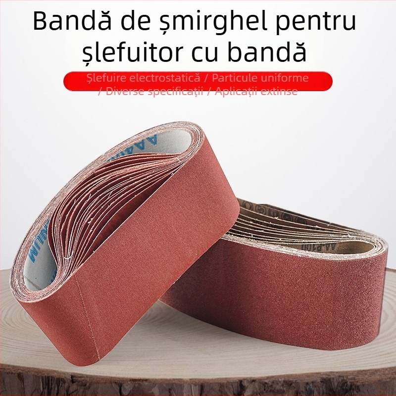 HEWEGO Curea abrazivă inelară pentru șlefuitor, 3–4 inci, pentru lustruire și șlefuire, pentru prelucrarea lemnului și vopsire