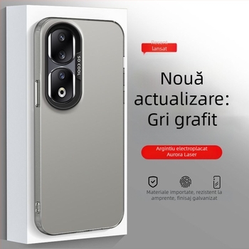 Husă pentru Honor 90 Pro REP-AN00, finisaj mat, carcasă rigidă anti-cădere, culoare argintiu îmbunătățită