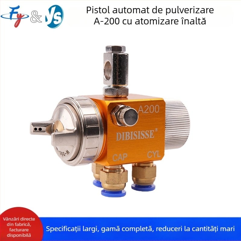 Pistol de pulverizare automată cu atomizare aeriană A-200, duză cu diametru mare