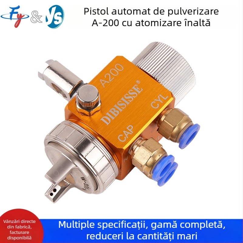 Pistol de pulverizare automată cu atomizare aeriană A-200, duză cu diametru mare