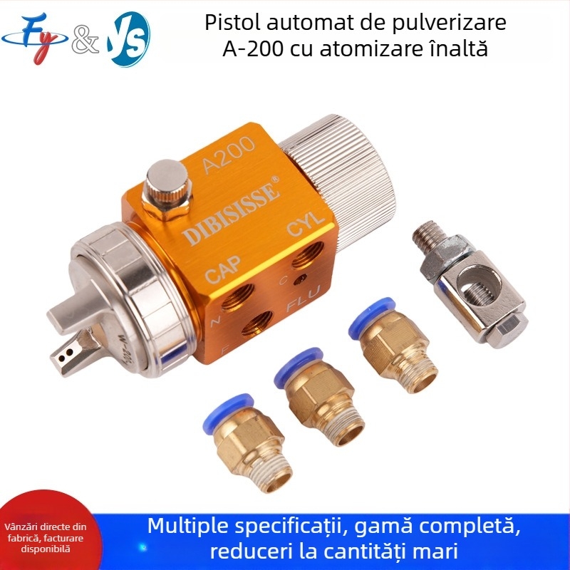 Pistol de pulverizare automată cu atomizare aeriană A-200, duză cu diametru mare