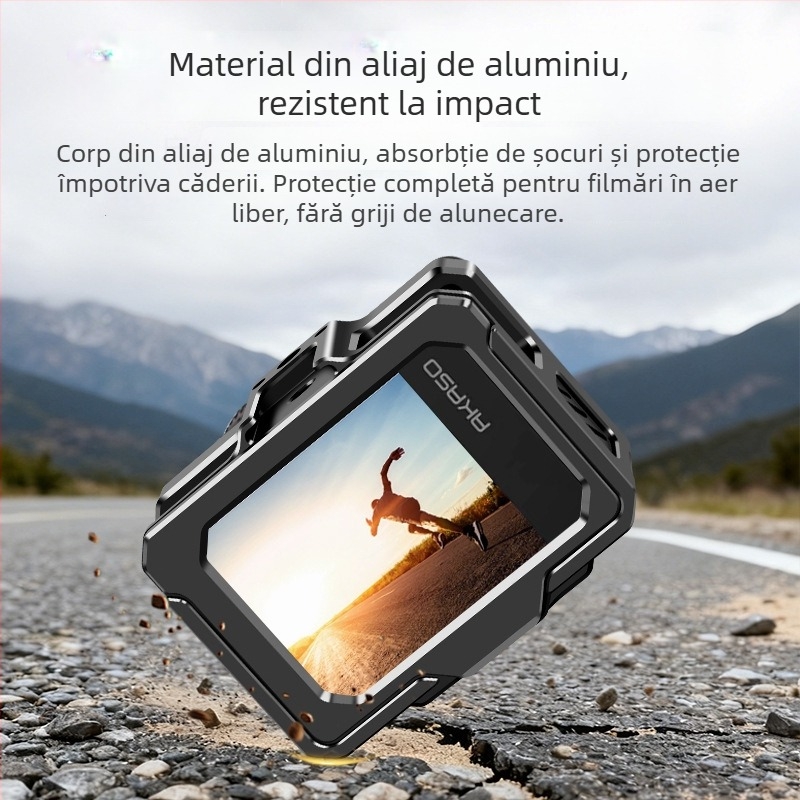 Carcasă protectoare din aliaj de aluminiu pentru AKASO Brave8 cameră de acțiune