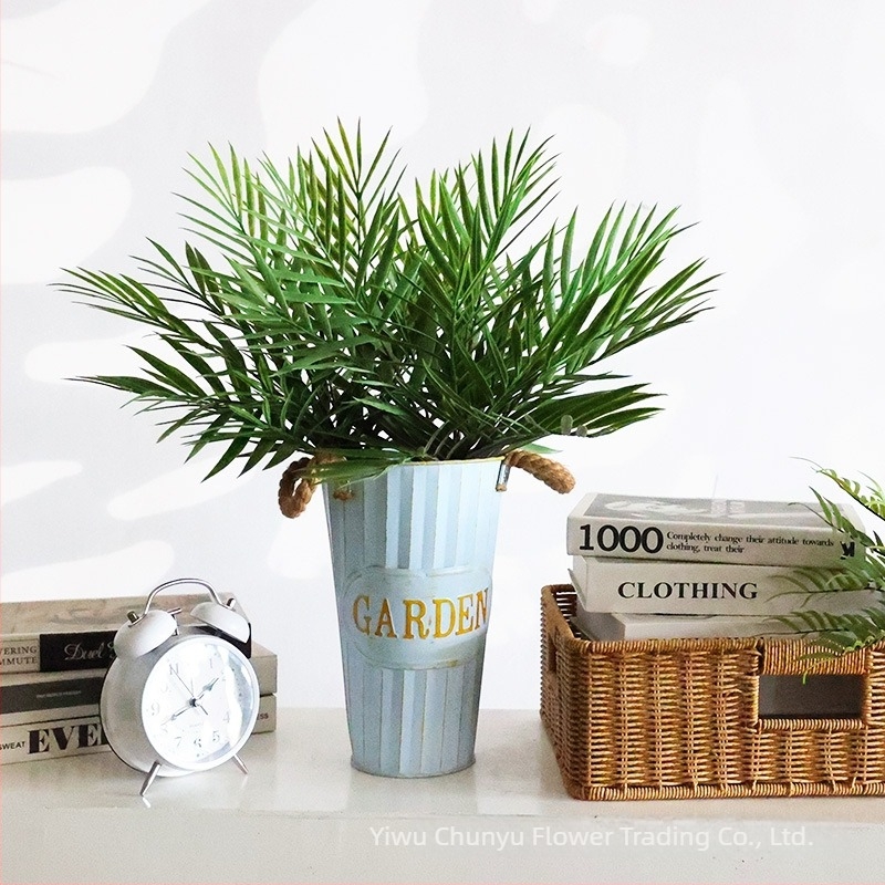 Plante artificiale în stil nordic, cu bambus Phoenix-tail și palmă Areca, pentru decor de casă și recuzită de fotografiere