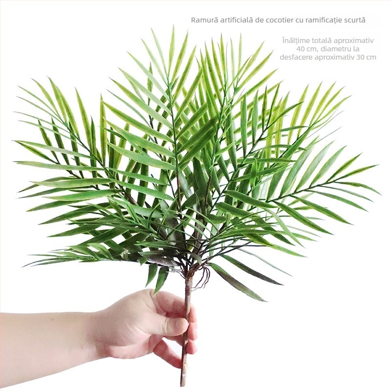 Plante artificiale în stil nordic, cu bambus Phoenix-tail și palmă Areca, pentru decor de casă și recuzită de fotografiere