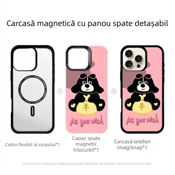 Panou magnetic pentru spate iPhone 17, husă detașabilă și versatilă, panou spate înlocuibil, imprimabil cu propriul dvs. design