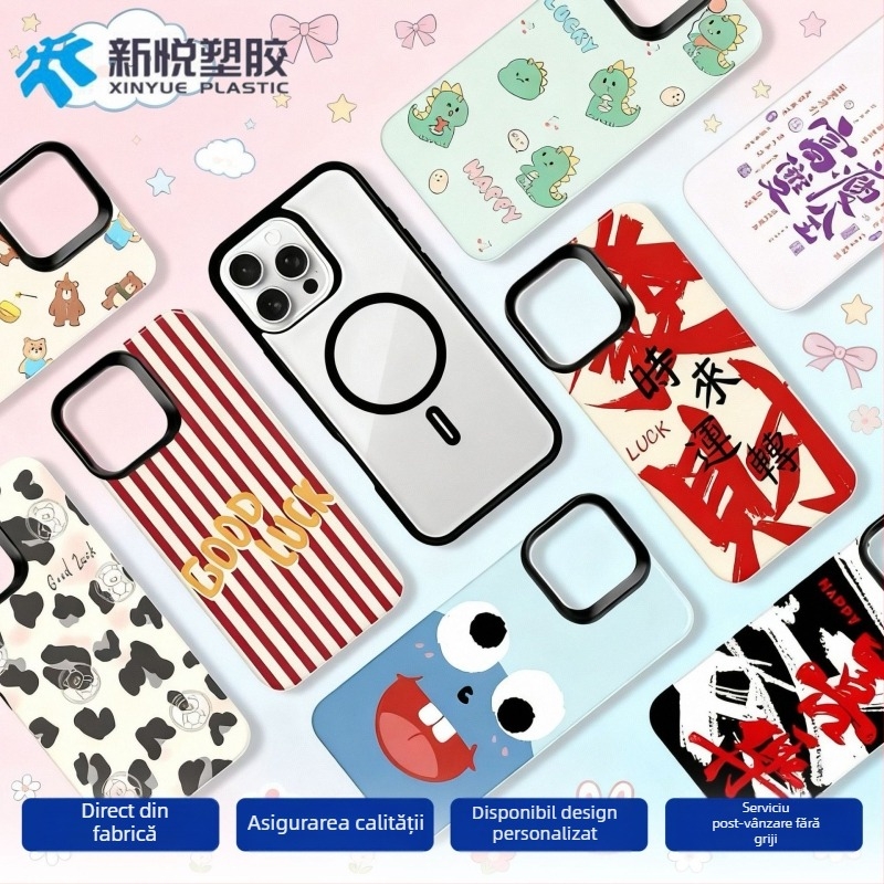 Panou magnetic pentru spate iPhone 17, husă detașabilă și versatilă, panou spate înlocuibil, imprimabil cu propriul dvs. design