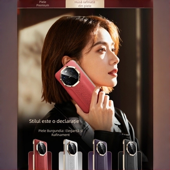 Carcasă din piele electroplacată pentru Huawei Mate80 Pro, Ediție Anul Nou, M70Rs, senzație premium, protecție anti-cădere 60