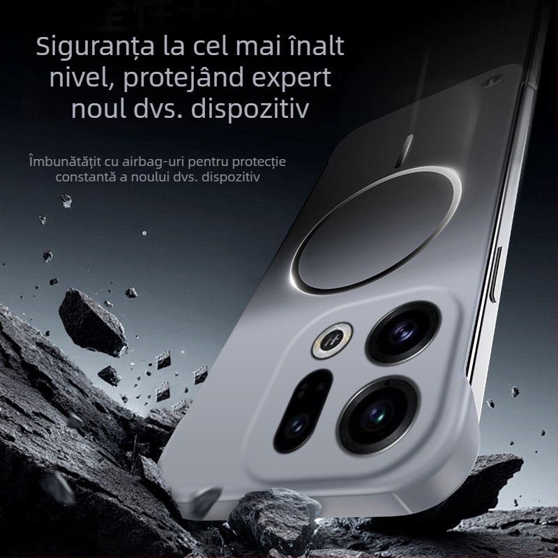 Carcasă ultra-subțire fără ramă, cu cerc magnetic gradient pentru Find X9 Pro și Oppo Reno 15 Pro