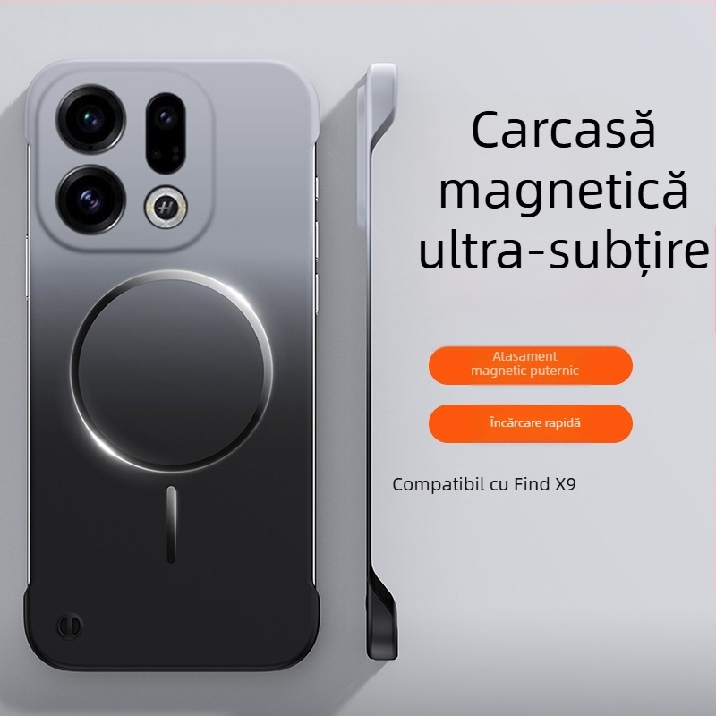 Carcasă ultra-subțire fără ramă, cu cerc magnetic gradient pentru Find X9 Pro și Oppo Reno 15 Pro
