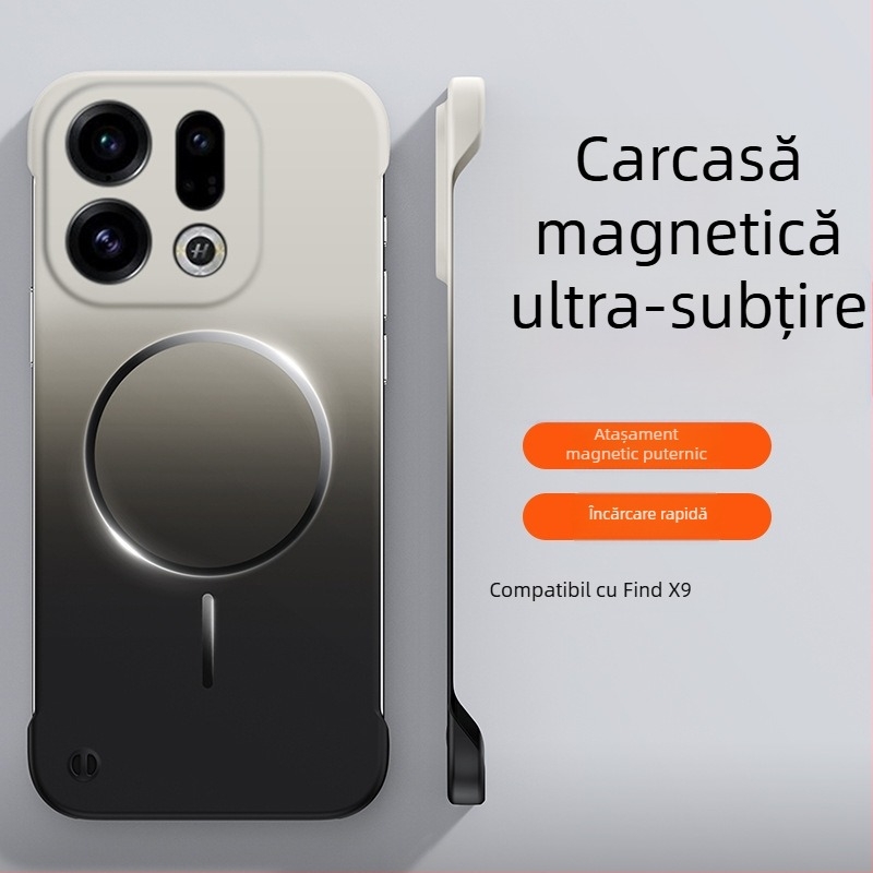 Carcasă ultra-subțire fără ramă, cu cerc magnetic gradient pentru Find X9 Pro și Oppo Reno 15 Pro
