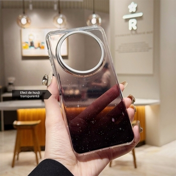 Husă pentru Huawei Mate 70 Pro, cu efect gradient și glitter, model Pura70 – protecție anti-cădere