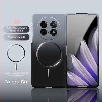 Husă Oppo Find N5 pentru ecran pliabil, culoare gradientă, inel magnetic subțire, PC mat, protecție anti-cădere