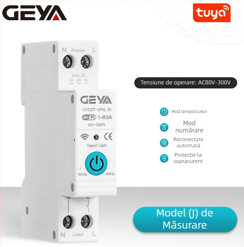 Geya GYDZT întrerupător inteligent WiFi cu control de la distanță și temporizator