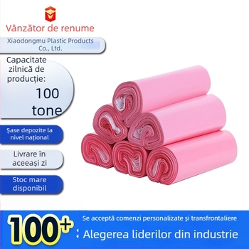 Geantă de expediere roz mat din PE pentru ambalare logistică