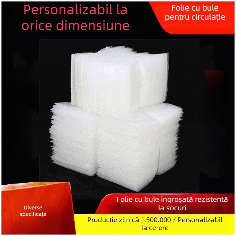 Geantă din folie cu bule, dublu-întărită, antișoc, cu bule mari și mici