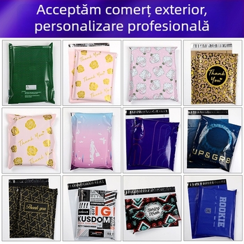 Pungi pentru expediere din material pe bază de amidon din rădăcina de lotus, cu presiune redusă, material semi-nou, auto-seal, HDPE, diverse dimensiuni