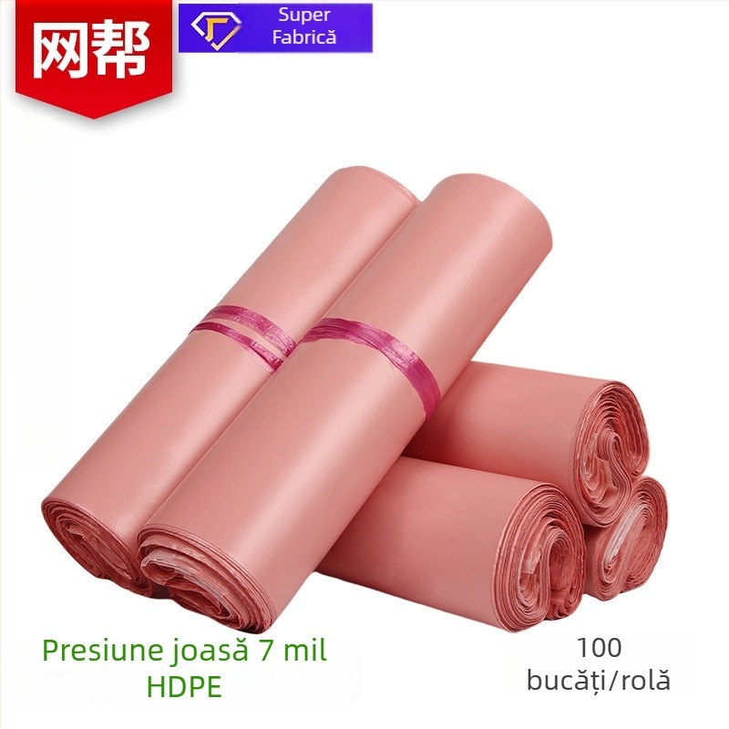 Pungi pentru expediere din material pe bază de amidon din rădăcina de lotus, cu presiune redusă, material semi-nou, auto-seal, HDPE, diverse dimensiuni
