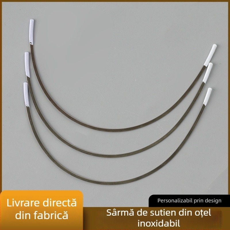 Componente din oțel inoxidabil pentru sutiene: umpluturi pentru sutien, inele din oțel, arcuri din oțel pentru sutien, inele albe din oțel și accesorii pentru lenjerie