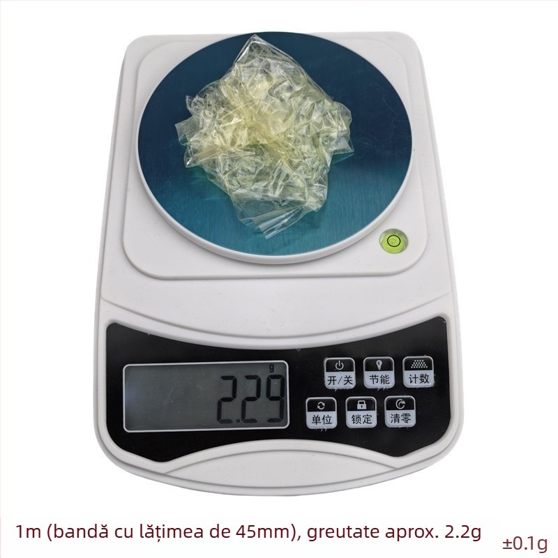 Bandă de ambalare transparentă, lățime 45 mm × lungime 42 m, 53 mm, folie OPP, aderență puternică
