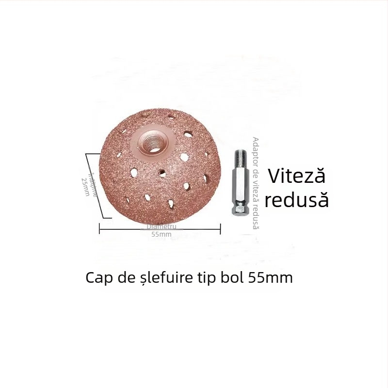 Cap de șlefuire pentru anvelope, disc din oțel wolfram, cap de șlefuire tip bol pentru repararea anvelopelor, 42mm55