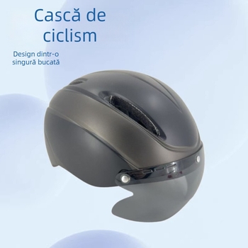 Casca de ciclism unisex pentru munte și șosea, cu vizor magnetic integrat