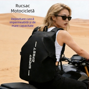Geantă pentru Cască de Motocicletă, Rucsac Impermeabil de Călătorie pentru Motocicliști, Capacitate Mare