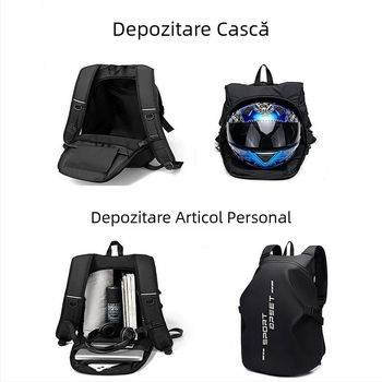 Geantă pentru Cască de Motocicletă, Rucsac Impermeabil de Călătorie pentru Motocicliști, Capacitate Mare