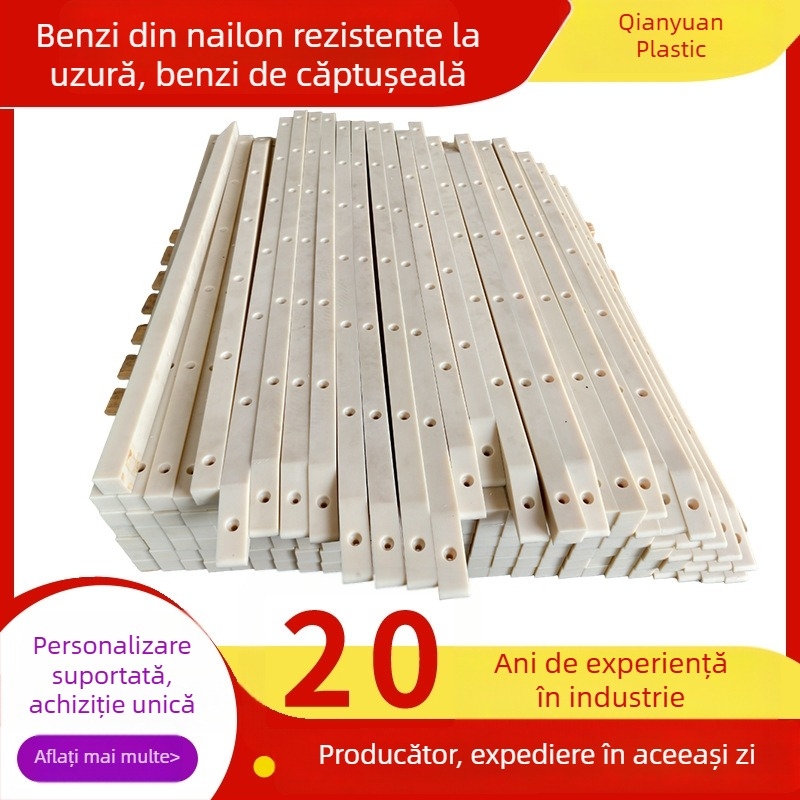 Ghidaj din nailon MC cu benzi rezistente la uzură, tampoane perforate, benzi de protecție și anti-coliziune, benzi limită, pătrate și lungi