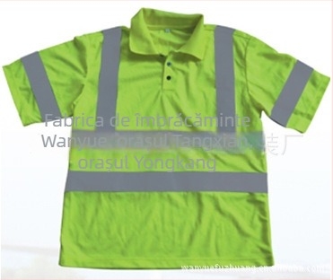 Tricou fluorescent reflectorizant cu geacă de siguranță pentru siguranța rutieră și igienă