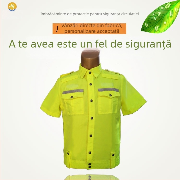 Vestă reflectorizantă de siguranță pentru patrulare rutieră