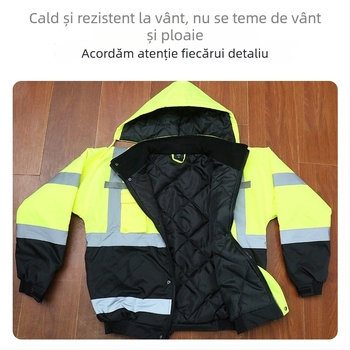 Uniformă personalizată pentru trafic rutier, din material Oxford, cu elemente reflectorizante — jachetă/vestă reflectorizantă pentru șantier