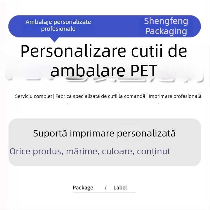 Cutie PVC transparentă, personalizabilă, nouă pentru ambalare, PET/PP plastic pentru ambalarea alimentelor
