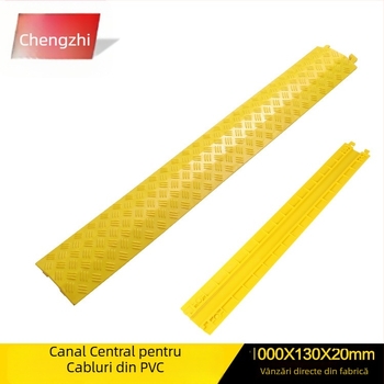Rampă de protecție pentru cabluri din PVC, cauciuc, pentru interior și exterior, capac protector pentru cabluri, canal pentru cabluri