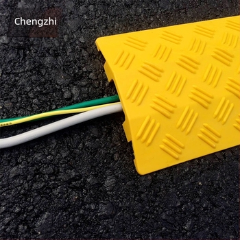 Rampă de protecție pentru cabluri din PVC, cauciuc, pentru interior și exterior, capac protector pentru cabluri, canal pentru cabluri