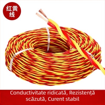Cablu de lampă din cupru pur cu miez ZRRVS2, 0,75, 1,0, 1,5, 2,5, cablu torsadat rezistent la foc, fir de priză pentru lampă, utilizare casnică