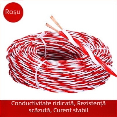 Cablu de lampă din cupru pur cu miez ZRRVS2, 0,75, 1,0, 1,5, 2,5, cablu torsadat rezistent la foc, fir de priză pentru lampă, utilizare casnică