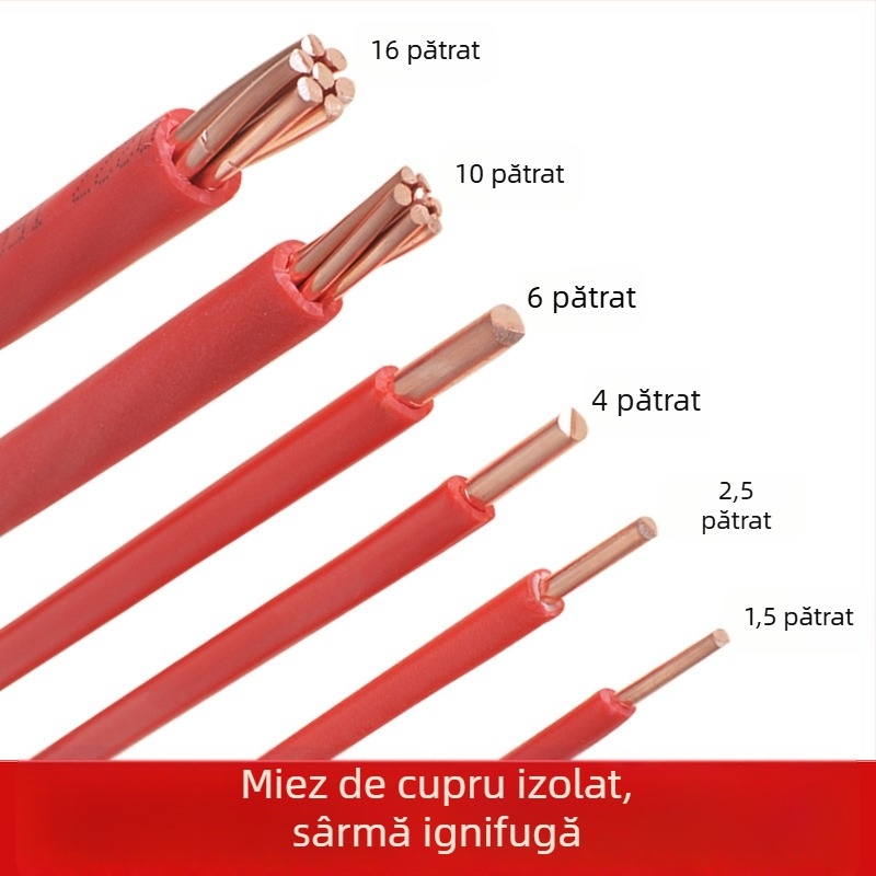 BV cablu cu nucleu de cupru, conductor rigid, pentru uz casnic și industrial