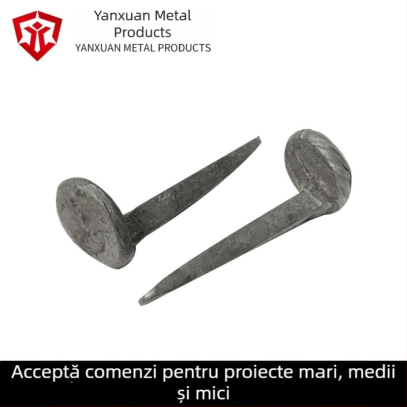 Cuie feroviare pentru construcții de cale ferată, cuie din oțel laminat la cald, mai multe modele disponibile.