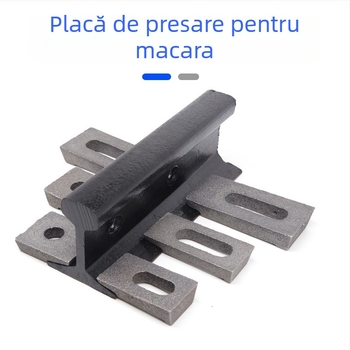 Plăci de presiune pentru șine, destinate exploatărilor miniere și macaralelor cu portal, plăci de fixare a șinelor din fontă