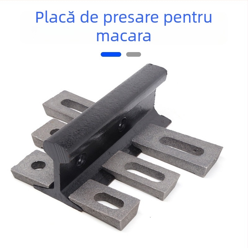 Plăci de presiune pentru șine, destinate exploatărilor miniere și macaralelor cu portal, plăci de fixare a șinelor din fontă