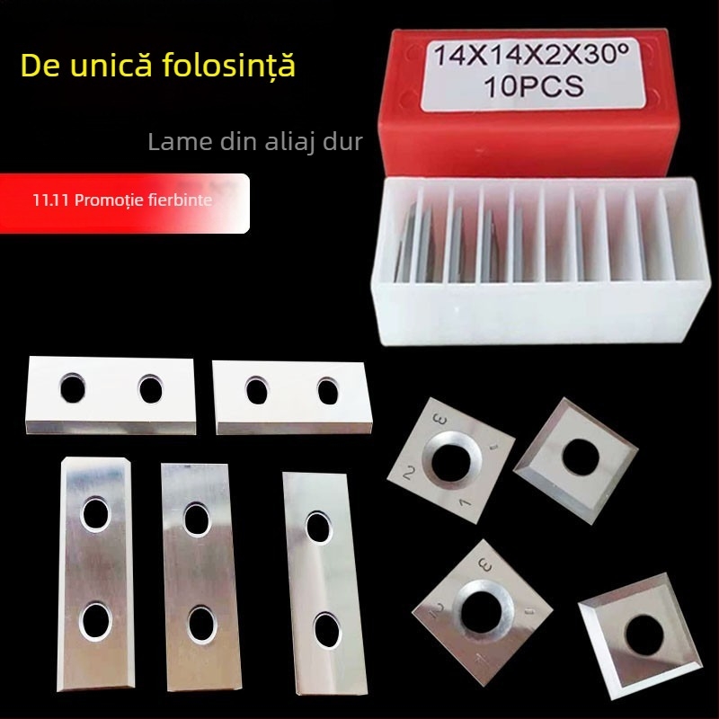 Lama din carbură pentru lemn, de unică folosință, cu cap spiral de frezat, Luxembourg blade, pentru frezare verticală și planare cu patru laturi