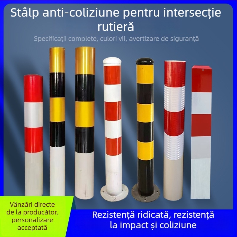 Stâlpi de avertizare pentru traficul rutier — țevi din oțel, PVC și țevi galvanizate, stâlpi de separare a parcărilor, stâlpi reflectorizanți pentru trotuar