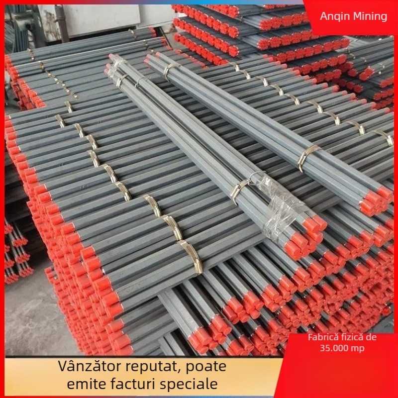 Țeavă hexagonală goală de foraj B19/B22 — duritate înaltă, țeavă de ancorare cu cablu pentru tunele miniere