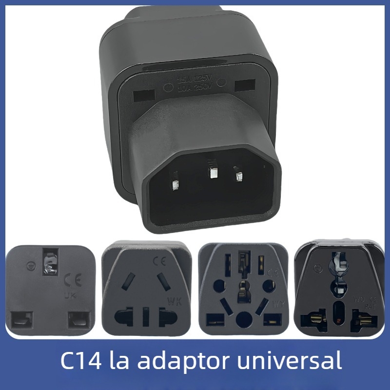 Priză PDU pentru dulap, cu priză IEC C13, adaptor de ieșire UPS C14 către priză universală GB, 10A