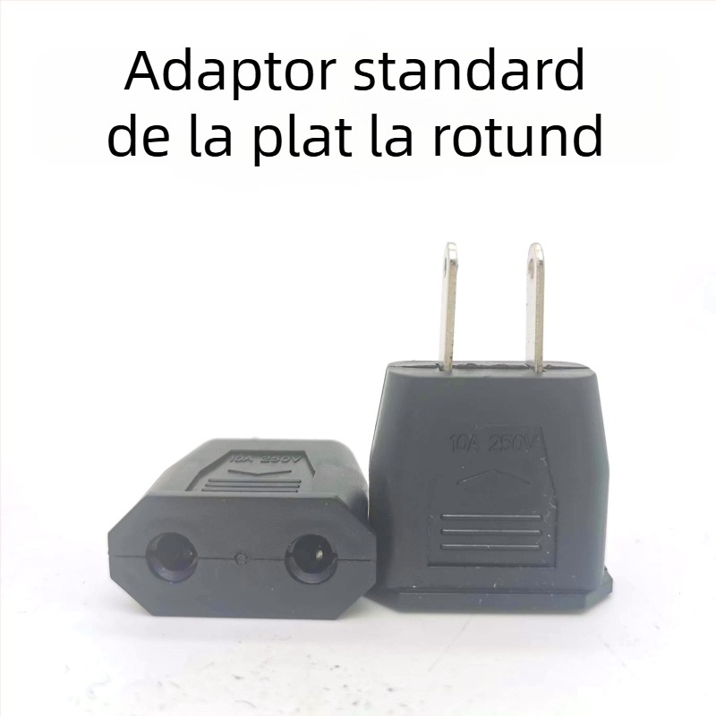 Adaptor multifuncțional EU–US–DE, convertor de la priză plată la priză rotundă, în stil german