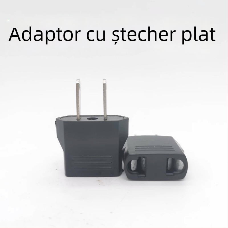Adaptor multifuncțional EU–US–DE, convertor de la priză plată la priză rotundă, în stil german