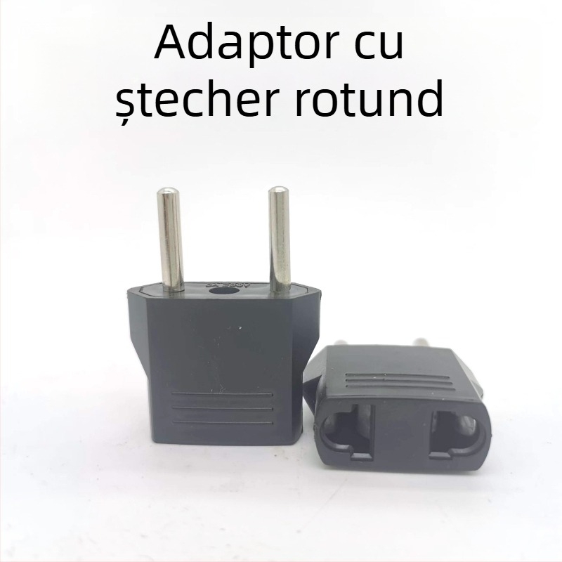 Adaptor multifuncțional EU–US–DE, convertor de la priză plată la priză rotundă, în stil german