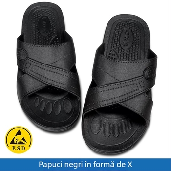 Papuci anti-statice cu talpă groasă, încălțăminte ESD fără praf, talpă moale și respirabilă, pentru bărbați și femei, albastru-albastru, antiderapante.