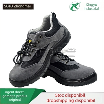 Pantofi de protecție SOMO cu protecție la impact, antistatice, anti-perforație, plasă respirabilă, ușori și confortabili