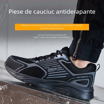 Încălțăminte de protecție izolată pentru șantier, unisex, anti-alunecare, anti-perforație, rezistentă la uzură, respirabilă, anti miros, încălțăminte de siguranță pentru electricieni